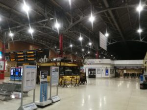 Increased safety from LED lighting installation on concourse leading to London Underground.