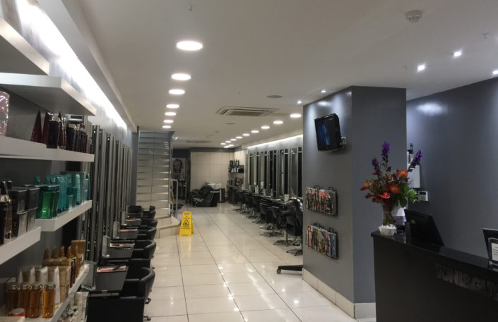 Highlights more stunning following LED lighting installation for Toni & Guy hair salon in Hereford.