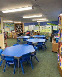 LED lighting installation at first of six schools for Tudhoe Learning Trust in North East of England.
