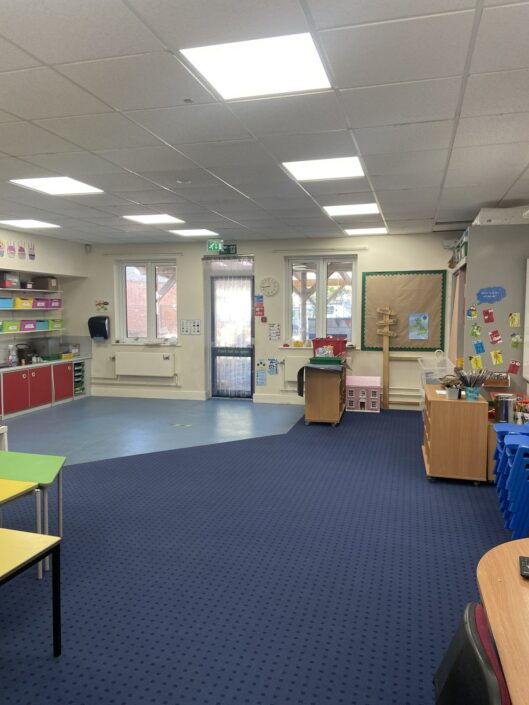 Moordown St Johns Primary School, Bournemouth, Dorset - Classroom After LED Lighting Installation