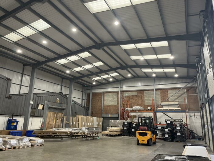 WeFitAnyFurniture, Oldham - Warehouse After LED Lighting Installation