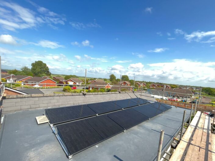 Domestic solar panel installation for a home in Lytham St Annes.