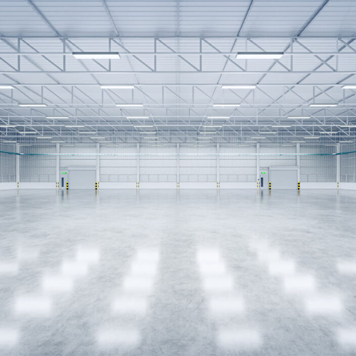 LED Lighting in Warehouse